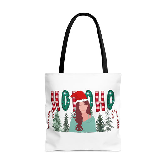Sad Girl Christmas Tote Bag (AOP)