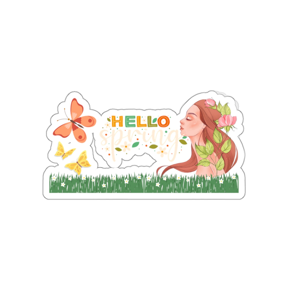Hello Spring Sticker